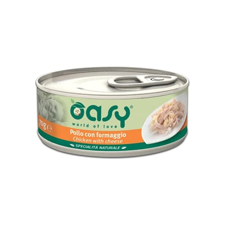 أوسي – طعام رطب للقطط بالدجاج والجبن | 70 غ