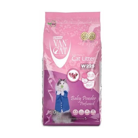 فان كات – رمل قطط برائحة بودرة الأطفال | 20 كجم