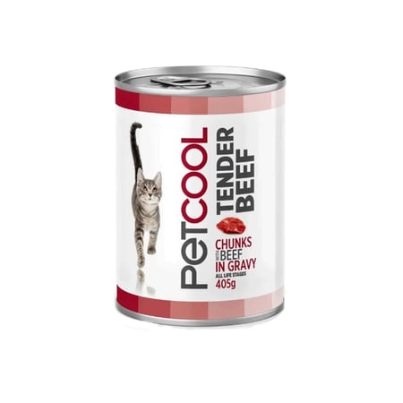 بت كول معلبات قطط بنكهة اللحم البقري 405 غ