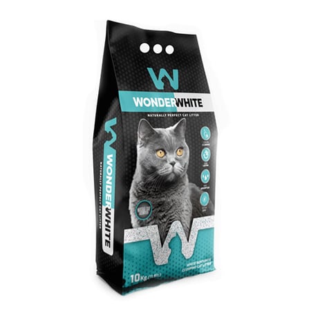 ويندر وايت رمل قطط معطر برائحة صابون مرسيليا | تكتل سريع وعزل روائح - 10 لتر