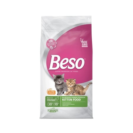 بيسو – طعام جاف للقطط الصغيرة (كيتن) بنكهة الدجاج | 7.5 كجم