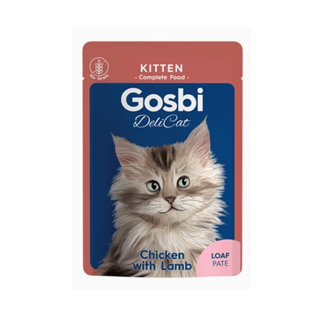 طعام رطب للقطط الصغيرة  جوسبي باتيه دجاج ولحم الضأن 70 جم (أظرف)