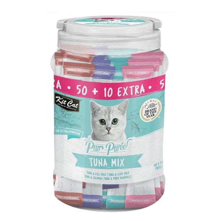 كت كات  مكافآت قطط متنوعة بالتونا (بوكس 4 نكهات) ‎60×15 جم