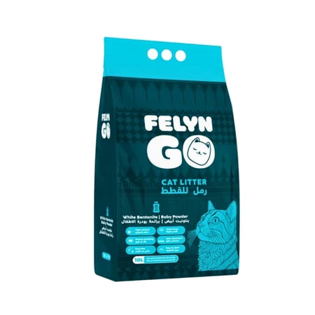 فيلاين قو رول أكياس رمل القطط برائحة بودرة الأطفال – 10 لتر