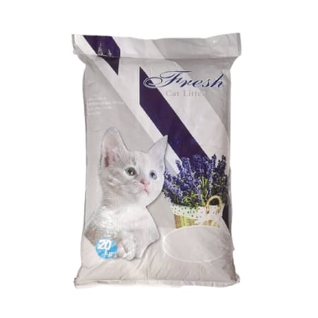 فريش رمل فضلات القطط برائحة اللافندر –30لتر - 20 كجم