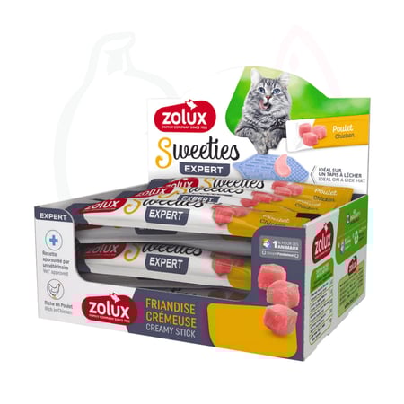 زولكس سويتيز مكافآت دجاج وسلطعون للقطط 48 فى 14غ