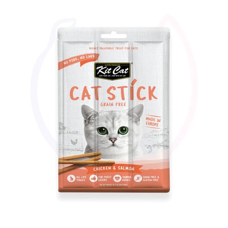 كت كات اعواد الدجاج والسالمون للقطط 15غ