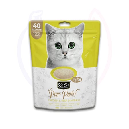 كت كات مكافآت دجاج وألياف مهروس 15غ×40