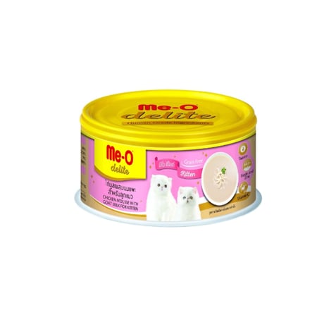 مياو  طعام رطب للقطط الصغيرة بالدجاج والحليب 80 جم