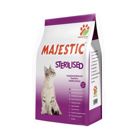 ماجيستك طعام جاف للقطط المعقمة  15 كجم