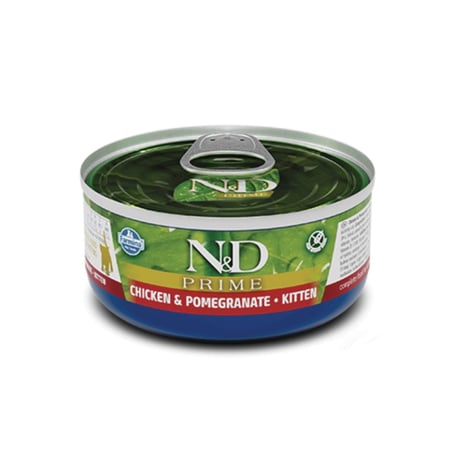 فارمينا N&D – طعام رطب للقطط الصغيرة دجاج بالرمان | 70 جرام