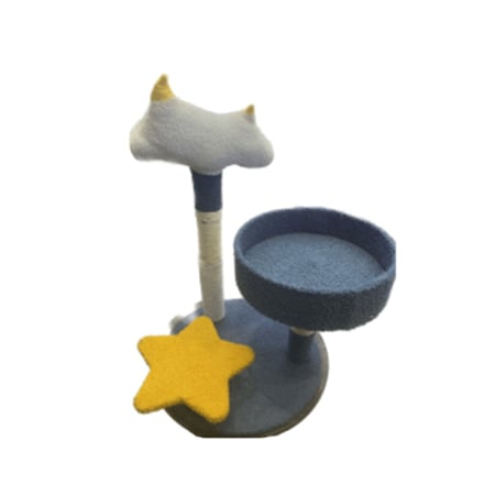 خداشة للقطط مع سرير مدمج ونجمة  متعة وراحة لقطتك!