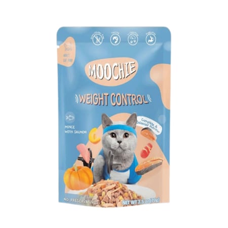 موتشي طعام رطب للقطط البالغة لحم مفروم مع السلمون | 70 غ