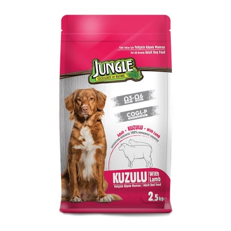 جانجل طعام جاف للكلاب البالغة بلحم الضأن – 15 كجم