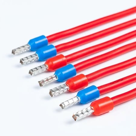 موصل أطراف الأسلاك الكهربائية (Ferrules) – نحاس مع عازل نايلون – مقاسات متعددة