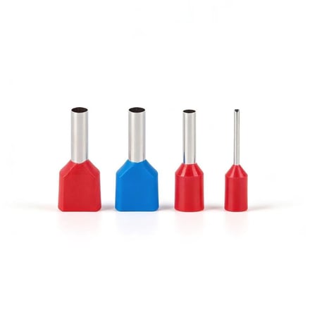 موصل أطراف الأسلاك الكهربائية (Ferrules) – نحاس مع عازل نايلون – مقاسات متعددة