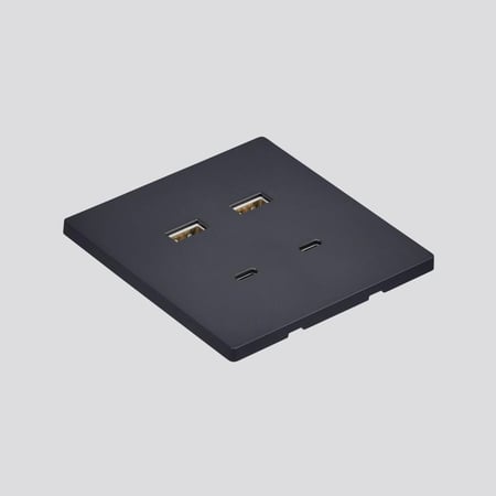 غطاء مقبس يو اس بي + مقبس شاحن