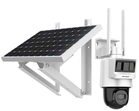 كاميرا مراقبة طاقة شمسية هيكفيجن متحركة 360درجة تدعم شريحة البيانات