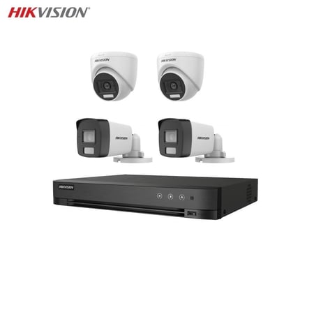 باقة 4 كاميرات مراقبة داخلية و خارجية بدقة 3K