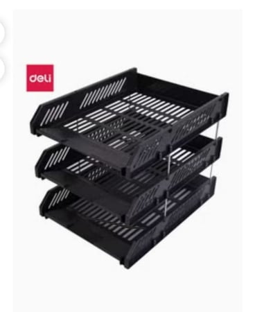 رفوف مكتب بلاستك مفرغ 3 دور