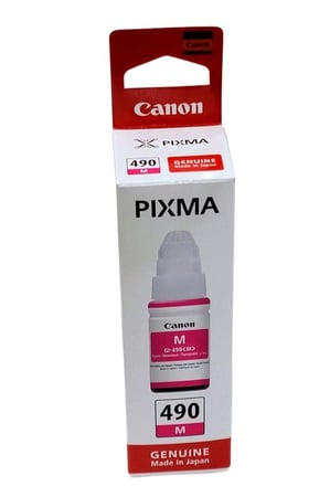 حبر طابعه كانون 490 +اسود+ازرق+احمر+اصفر