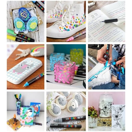 الوان بوسكا ماركر باسـتيل 8 ألوان برأس مقاس 0.7 مم