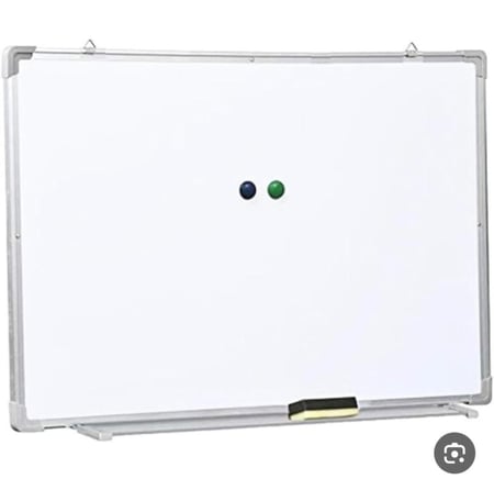 سبوره بيضاء مغناطيس جهتين كبيرة