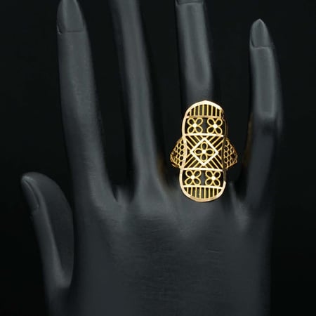 خاتم ذهب عيار 21 (R4649)