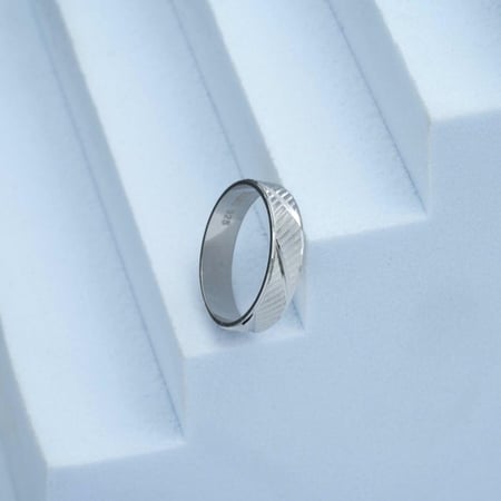 دبلة فضة  رجالي (R4092)