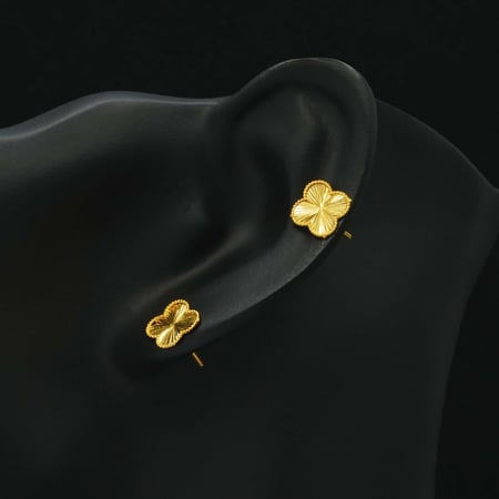 حلق ذهب عيار 21 (E6111) WF