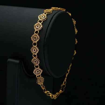 سوارة ذهب عيار 21 (B5456) WF