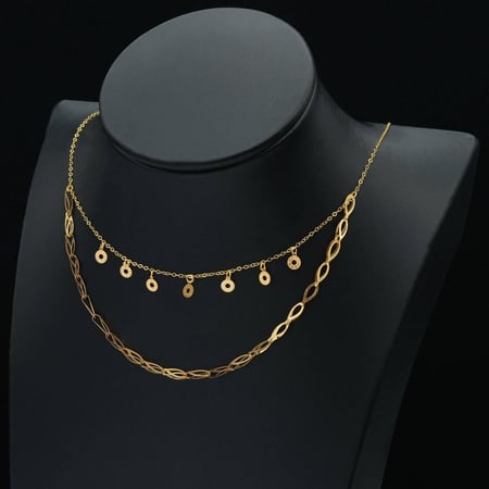 عقد ذهب عيار 21 (N5573)