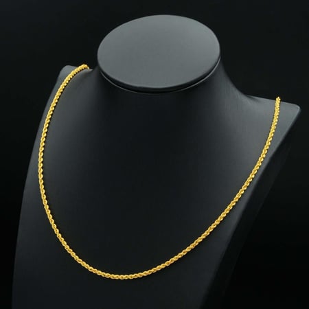 سلسال ذهب مبروم عيار 21 55 سم(N4720)