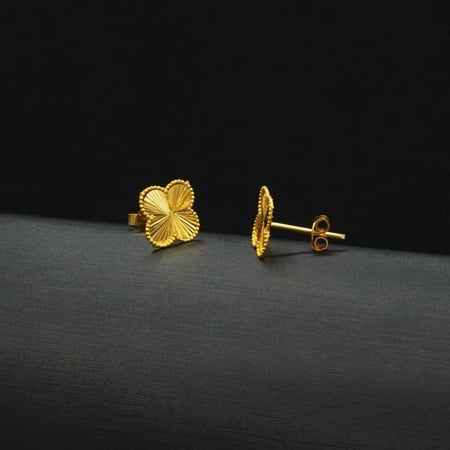 حلق ذهب عيار 21 (E6111) WF