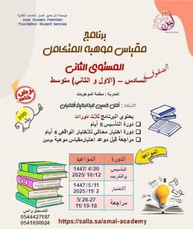 برنامج مقياس موهبة المتكامل المستوى الثاني