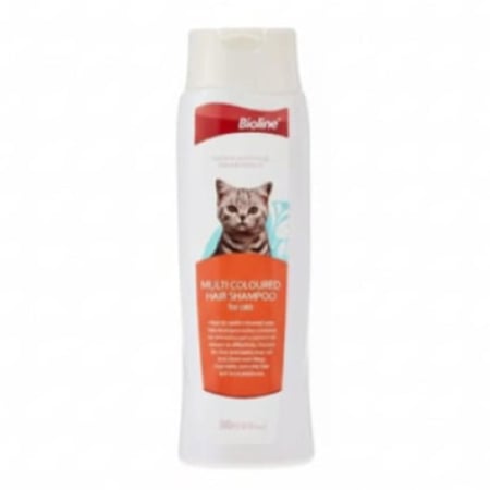 شامبو Bioline للعناية الفائقة بالشعر متعدد الألوان للقطط (200 مل)