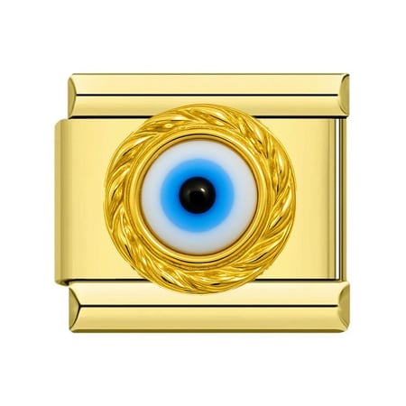 Golden 3d evil eye