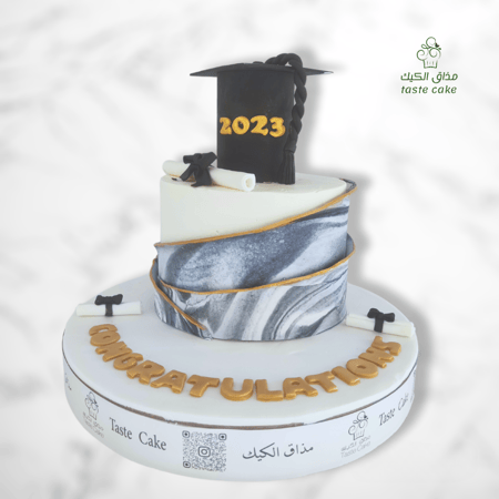 كيك تخرج تصميم بسيط