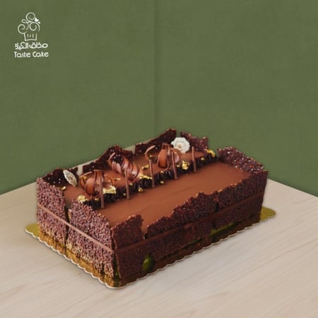 كيكة نوتيلا الفستق حجم مستطيل