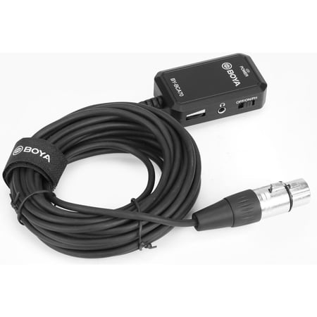 BOYA BY-BCA70 Audio Adapter for XLR Microphones to Mobile Devices (Computers, Smartphone)