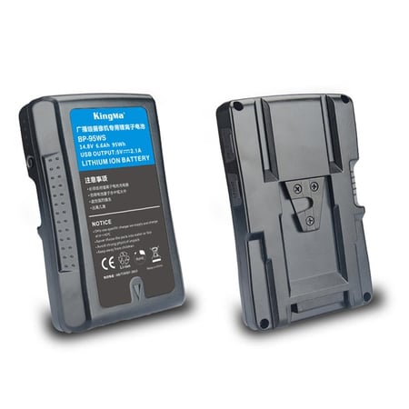 KingMa 6600mAh 95Wh Rechargeable V-Lock V Mount Li-ion Battery for Sony Video Cameras Camcorders and LED Light Panel