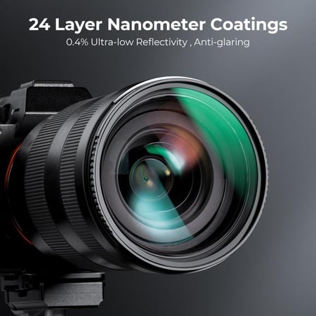 K&F Concept 67mm ND8+ND64+ND1000 Lens Filter Kit with 3 Vacuum Cleaning Cloths and Filter Pouch
