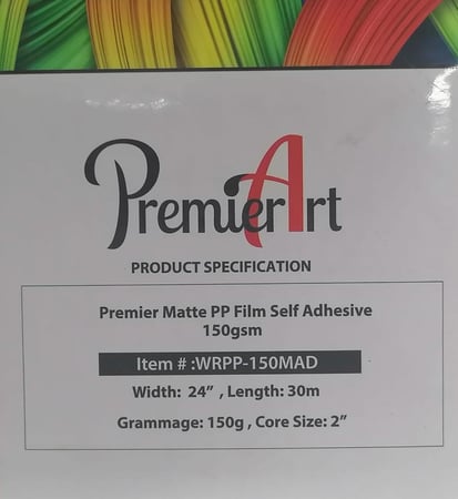 Premier Matte PP Film Self Adhesive 150gsm "24