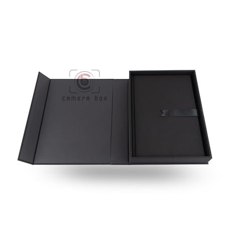 ألبوم بدون حشو قماش أسود A5