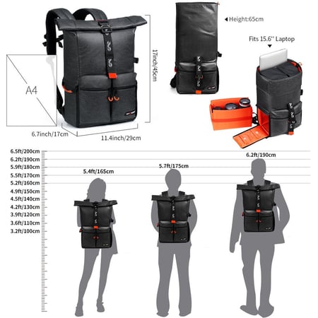 K&F Concept Waterproof 20L Camera Backpack