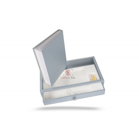 ألبوم اكريليك فضي بدون حشو A5+USB