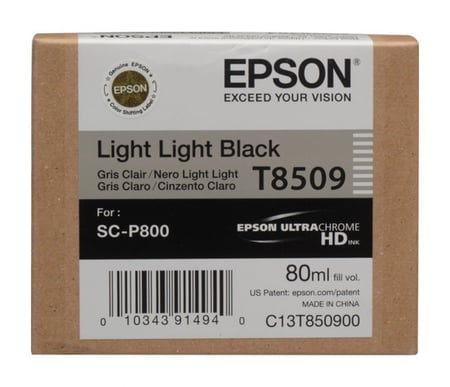 Epson T8509 UltraChrome HD Light Light Black Ink Cartridge 80 ml P800