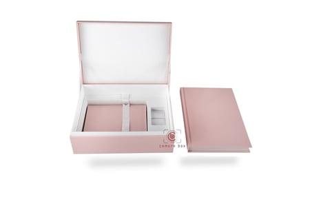 ألبوم طقم ديجتال مع حشو 20 صورة وردي ناعم A4+A5+USB