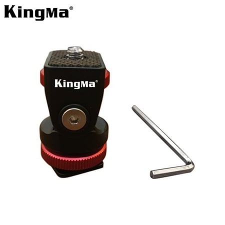Kingma VL007 Aluminium Cold Shoe Camera Bracket Mount Rotate 360