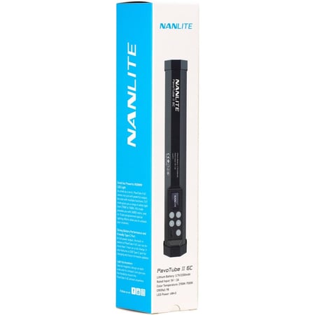 Nanlite PavoTube II 6C 10" RGBWW LED Tube with Battery